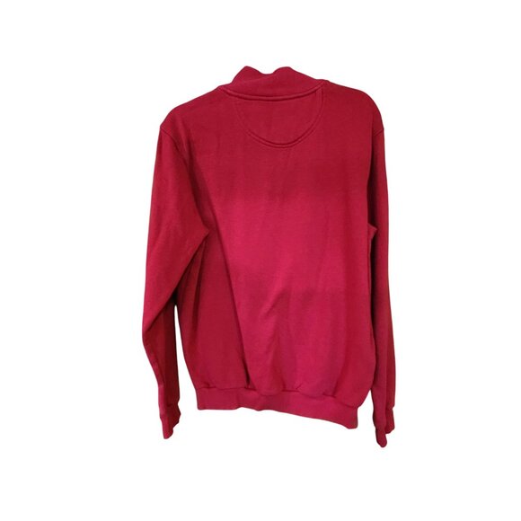 U.S. Polo Assn. Red Quarter-Zip Pullover Sweatshirt M - Picture 2 of 3